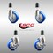 Service Caster 4 Inch 316SS Blue Poly Swivel 1-5/8 Inch Expanding Stem Caster Brake SCC, 2PK SS316EX20S414-PPUB-BLUE-2-TLB-2-158 - alternate 3